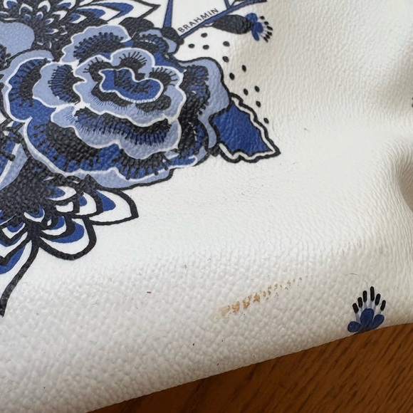 Brahmin large blue and white floral tote - Picture 6 of 8